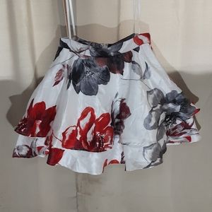 City Studio Womens juniors Floral Print Skirt